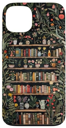 Cozy Book Lover Vintage Bookish Cottagecore Floral Bücherregal Hülle für iPhone 13