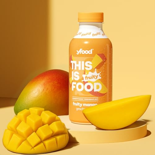 yfood Trinkmahlzeit Fruity Mango, 12 x 500 ml, mit 27 g Protein pro Drink