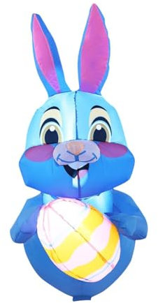 Baoblaze Aufblasbarer Osterhase, 1,02 m, großes Ornament, Party-Dekoration, aufblasbare Gartendekoration für den Innen- und Außenbereich