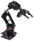 Natudeco Mechanischer Arm-Bausatz, Roboterarm-Klemmklaue, mechanischer Roboterarm-Greifer, automatischer Roboterarm-Bausatz mit 6 Motoren für den Schulunterricht