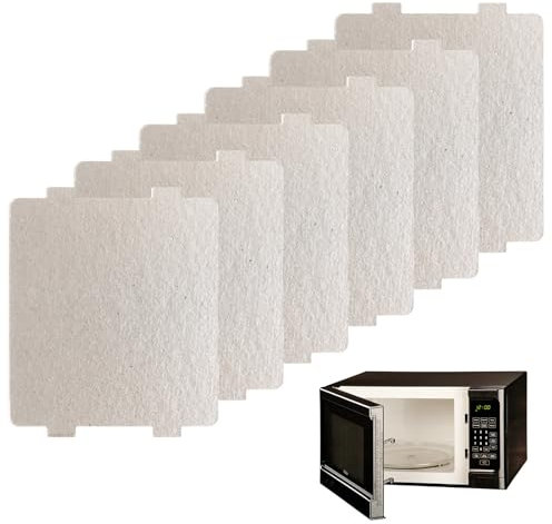 6 PCS Microwave Waveguide Cover, Universal Mica Wave Guide Plates Sheet, Microwave Oven Parts Thick Heat Insulation Accessories for All or Other Home Accessories,Inside Replacement (108 * 99mm)