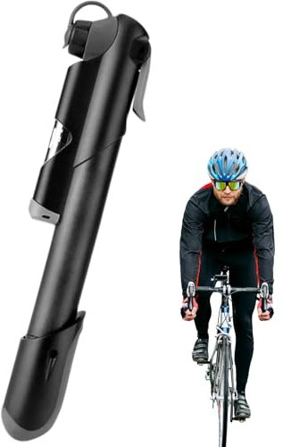 Kleine Fahrradpumpe, Kompakt Fahrrad Luftpumpe Mit Rahmenhalterung Tragbare Handpumpe Für Rennrad, Mountainbike