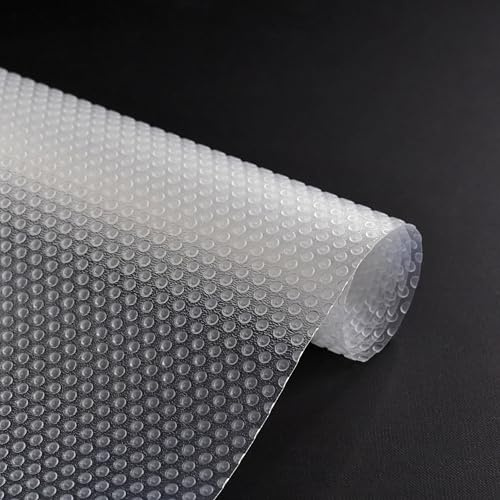 Decomira Schubladenmatte zuschneidbar 30x500 cm | Abwaschbare Schrank-Folie oder Anti-Rutsch-Matte Schubladen, Kühlschrank oder Regal | Als Unterlage für Küche oder Organizer | Transparent