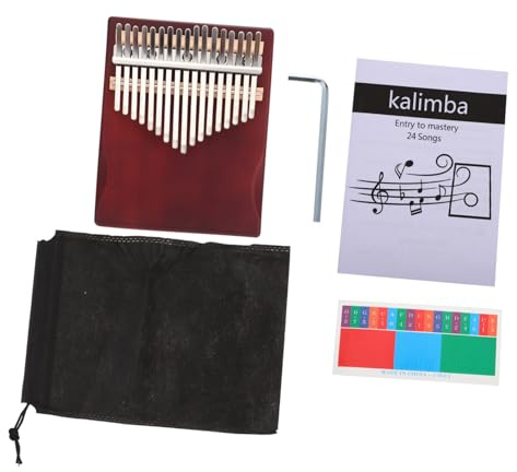 17-tönige Kalimba für Anfänger Kinder mit Holz und Metall | 1 Satz Tragbares Fingerklavier, Angenehmer Klang und Schöne Melodie, Ergonomisch Gestaltet