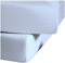 fleuresse Comfort Spannbettlaken (96 % Baumwolle, 4 % Elasthan), mit Rumdumgummizug, Ökotex Standard 100, für Matratzen bis 26 cm Höhe, 90 - 100 x 200 - 220 cm, bleu