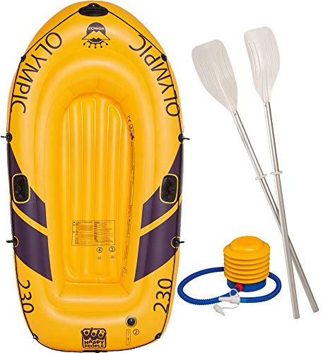 Happy People Unisex – Erwachsene Sportboot 230er Schlauchboote, Gelb, 230x135