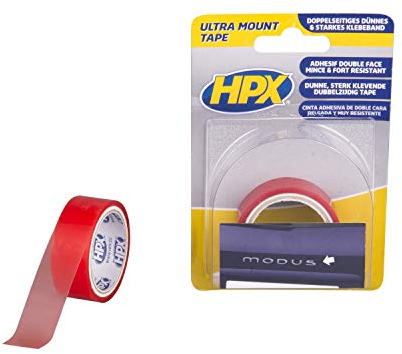 HPX ZC10 Montageband doppelseitig transparent 19 mm x 2 m