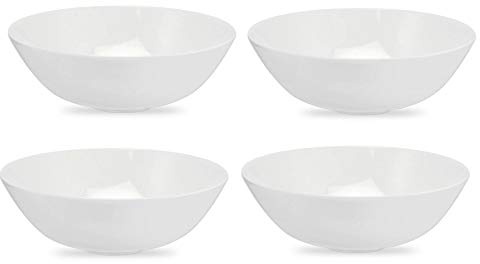 Portmeirion Royal Worcester 18.5 cm Deep Bowl, Set of 4, White