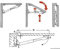 OSCULATI Support Table Pliante Rakego 60 kg 23/35 mm