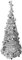 matrasa Lametta Weihnachtsbaum - Girlandenbaum 45 x 120 cm - Künstlicher Christbaum Silber