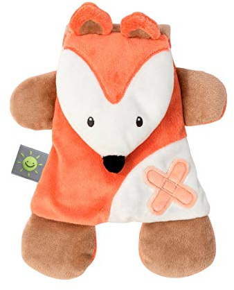 Nattou Kuschelfuchs mit Gelkissen zur Schmerzlinderung, Buddiezzz, 19 × 2.5 × 25 cm, Orange/Braun/Weiß