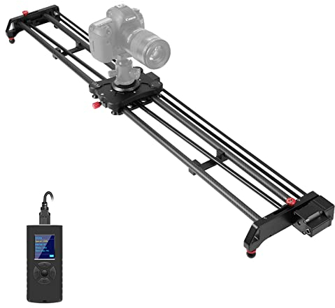 GVM Kamera-Slider motorisiert, 121,9 cm DSLR-Kameraschiene mit Zeitraffer-Tracking und 120-Grad-Panorama-Videoaufnahmen, perfekt für Fotografie, Filme