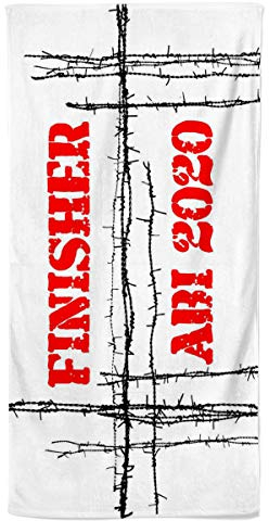Power Towel das ABI 2024 Abitur Sport-Handtuch Geschenk | Verschiedene Designs & Größe ab 50 cm x 100 cm | POWERTOWEL Strand-Handtuch Mikrofaser Baumwolle (50 x 100 cm, Finisher ABI)