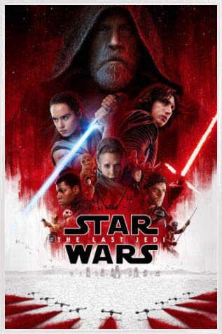 1art1 Star Wars Poster Plakat | Bild und Kunststoff-Rahmen - Episode VIII Kinoplakat (91 x 61cm)