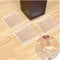 Anti-slip Furniture Pads - 8 pcs 3” Furniture Grippers Self Adhesive Silicone Furniture Stoppers for Furniture Feet - Anti Slip Floor Pads Non Skid Floor Protectors for Fix in Place Furniture (Square)