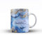 Personalised Marble Glitter Flowing Name with Heart Ceramic Mug - 5. Blue and Gold Marble Swirl Name