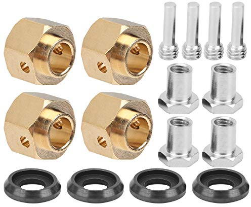 KUIDAMOS Gewichtserhöhung für RC-Modellauto 1:10, 4 Stück aus hochwertigem Messing, langlebig, kompatibel mit verschiedenen Größen (8 mm), ideal zur Stabilitätsverbesserung