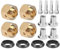 KUIDAMOS erhöht das Gewicht des Fahrzeugs, 4 Stück, Kombination aus Messing, RC, hochwertig, aus Messing, langlebig, für 1/10, Modell RC Auto mit 3 verschiedenen Größen (8 mm)