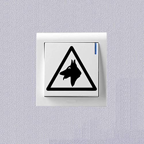 SHMAZ Warnschild Schalter Aufkleber Tier Haustier Hund Wanddekoration Aufkleber