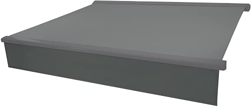 Planesium Premium Markisen Volant (6m / 600cm x 0.23 m / 23cm Anthrazit) Markisenbespannung Markisenstoff Markisentuch Markisevolant Ersatzstoff fertig genäht Wasserabweisend