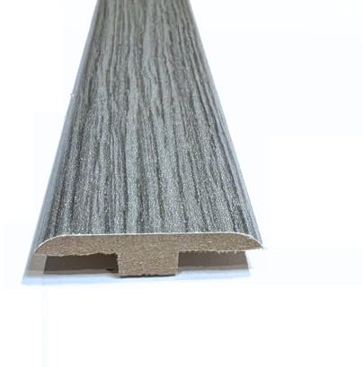 Solid Laminate/Wood Flooring MDF Threshold Strip T Bar 2 Modern Oak Colours (0.9m, Texas Grey Oak)
