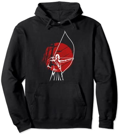 Bogen Japan Bogenschütze Japanischer Bogen Bogenschießen Pullover Hoodie
