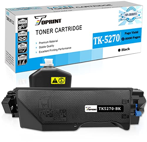 TOPRINT TK5270 TK 5270 TK-5270 Kompatible Tonerkartusche Schwarz 8000 Seiten Kyocera ECOSYS M6230cidn M6230cidn P6230cdn M6630cidn Drucker