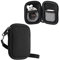 kwmobile In-Ear Kopfhörer Tasche kompatibel mit Apple Airpods 1/2 / 3 / Pro 1 / Pro 2 - Hülle Neopren Cover Case - 6 x 9 cm Innenmaße - Etui in Schwarz