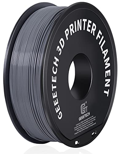 GEEETECH ABS+ Filament 1,75 mm, 3D Drucker Filament ABS 1KG Spool, Maßgenauigkeit +/- 0,03mm, Grau