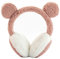 WUERKIYA Cache-oreilles enfants mignon ours oreilles conception doux cache-oreilles enfants accessoire d'hiver pour filles dame garder au chaud-Rose