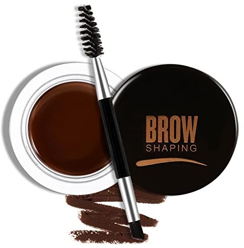 Boobeen Brow Pomade, wasserfeste Augenbrauen-Gel-Creme für natürliche Augenbrauen, Augenbrauen-Styling-Seife mit Brauenpinsel, aufbaubar & lang anhaltend