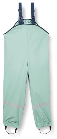 Playshoes Pantalon Boue, Salopette de Pluie, sans Doublure, Vert Pastel, 128 Mixte Enfant