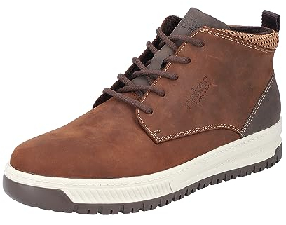 Rieker Herren 38541 Schnürstiefel, Braun, 44 EU Weit