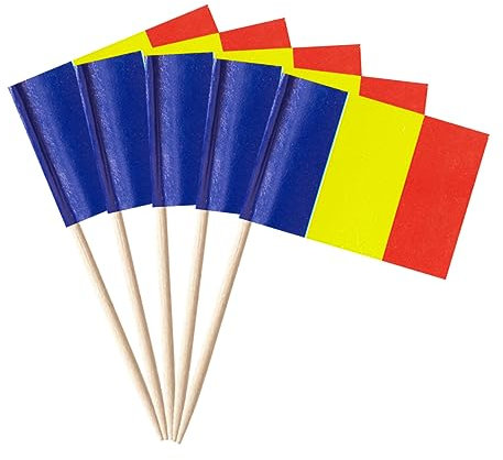 stidsds 100pcs National Stuzzicadenti Bandiera A (Romania)