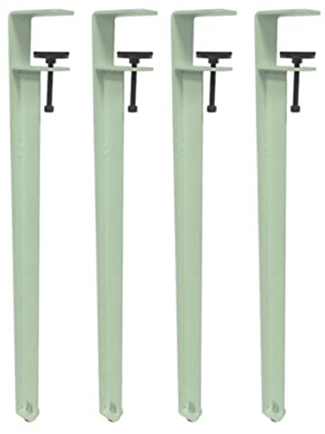 GArcan 4er-Pack Klemmbare Möbelbeine, robuste Tisch- und Stuhlbeine, F-förmige, verstellbare Esstischbeine, Beistelltisch-Stützbeine, Tischbeine ohne Bohren (Höhe: 40 cm, grün)