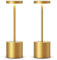 EPQDJZK Lot de 2 lampes de table LED sans fil rechargeables, fonctionnant sur piles, 5000 mAh, 3 niveaux de luminosité, lumière à intensité variable pour terrasse, restaurant, salle à manger, maison,