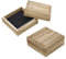KUMGROT Aufbewahrungsbox aus Holz, quadratisch, für Basteln, DIY, Schmuckkästchen, kleine Holzboxen mit Schwämmen, Aufbewahrungs-Organizer für Fotos, Schmuck, Ringe, Münzen, Karten, Kleingeld, 14 x 6