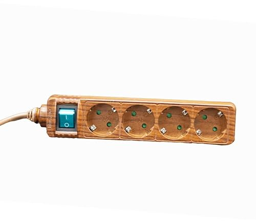 Base en Bois 4T 1,5 m avec câble et Connexion, idéale pour Supporter des équipements et faciliter l'utilisation électrique des Outils et appareils.