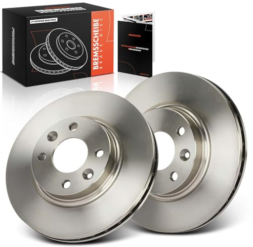 Frankberg Bremsscheibensatz inkl. 2x Bremsscheiben Vorne Belüftet Ø258mm | Kompatibel mit S.a.n.d.e.r.o II Clio IV BH Fortwo Coupe 453 Replace# 402062212R,402067615R