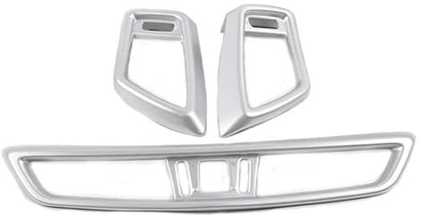 WINVOX Auto Lüftungsschlitz Dekoration 3Pcs Auto AC Vent Center Klimaanlage Outlet Abdeckung Trim Für Nissan Für Qashqai J11 Für X-Trail t32 2014-2020