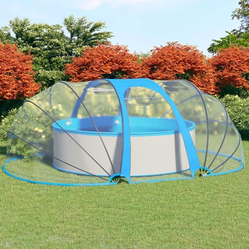 Bulliing Pool-Kuppel Poolabdeckung Pool Dach Poolumrandung Oval 530x410x205 cm