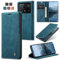 Cracedily Funda para Xiaomi Poco X6 Pro 5G Case, Carcasa Protectora Antigolpes Case, Soporte Plegable, Ranura para Tarjeta, Cover Cuero PU Carcasa Poco X6 Pro 5G, Azul-Verde