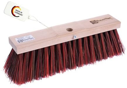 BawiTec Straßenbesen Bahia-Mix robuster Kehrbesen mit Stielloch ohne Stiel Handwerkerbesen Baustellenbesen Lange Borsten Breite 32cm 40cm Gartenbau-Besen hart (32 cm)