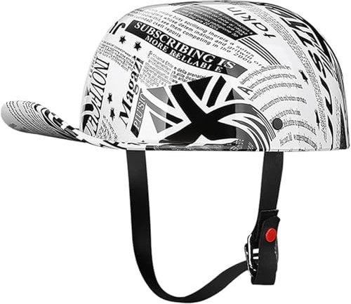 GKCEGHKS Mezzo Elmetto, retrò Casco Scodella Aperto Caschi da Moto Casco Faccia Aperta retrò Casco A Scodella Scooter Motorino Mezzo Elmetto Moto retrò ECE Omologato Cromwell Caschi