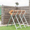 UISEBRT Sägebock klappbar für Kettensägen, bis 150 kg belastbar, Stahlrahmen für Brennholz und Holzarbeiten, 82 x 80,5 x 79 cm