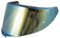 Helmvisier für AGV K6/K6s,Motorradhelm Visier,Motorrad Windschutzscheibe Helm Visier passen,Helmlinsenvisier Vollgesichtsanpassung (Chrom-Gold)