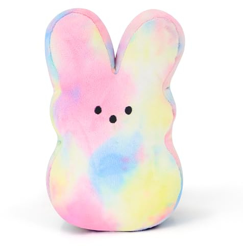 Periyholev 7.8 Soft Bunny Stuffed Animal - Adorable Spring Plush Toy for Easter Basket Stuffers, Holiday Home Decor & Kids Gifts（Colorful Tu）