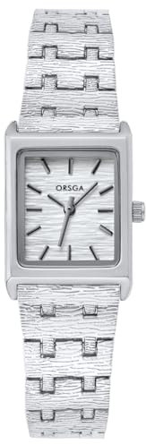 CIVO Armbanduhr Damen Silver Damenuhr: Klassische Analog Edelstahl Eckig - Wasserdicht Klein Luxus Uhren für Frauen