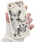 FUXICASE for iPhone SE/8/7 Case, Creative Butterfly Pattern Design for Girl Women, Soft Silicone Shockproof Anti-Scratch Protection Phone Cover for iPhone SE/8/7 (Ballet Black Butterfly)