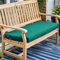 xinwanhong Wasserfest Bankauflage Outdoor/Indoor Bankkissen Sitzkissen Bank für den Außenbereich Für Terrassen Gartenmöbel rutschfest Fensterbank Sitzauflage Rechteckiges Sitzpolster,Grün,120X35X3CM